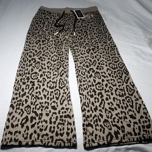 NWT JUICY COUTURE Gray Leopard Sweatpants, Sz S